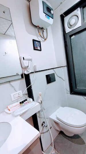 Bathroom in 3 BHK Apartment at Vidhyadhar Nagar – for Rent