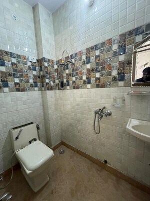 Bathroom in 3 BHK Apartment at Sector 6 Dwarka – for Rent