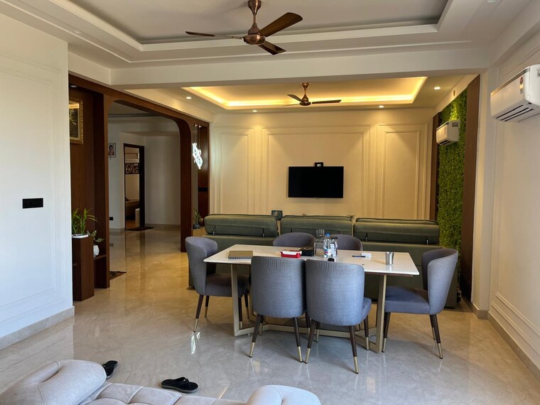 Living Room, ansal-api-esencia-wood-winds 4 Bedroom 452 Sq.Yd. Builder Floor In Sector 67 Gurgaon 9261374