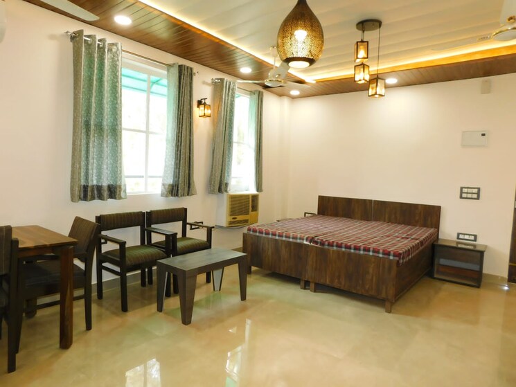 Living Room, green park 1 Bedroom 750 Sq.Ft. Builder Floor In Green Park Delhi 9261389