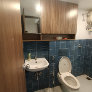 Bathroom in 2 BHK Apartment at Lodha Amara Tower 32 And 33, Sandoz Baug – for Rent