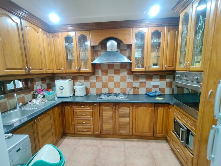 Kitchen, kalkaji 3 Bedroom 1800 Sq.Ft. Builder Floor In Kalkaji Delhi 9261416