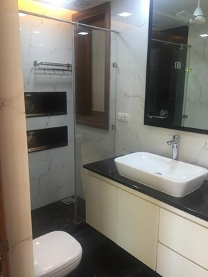 Attached Bathroom in 3 BHK Builder Floor at Chittaranjan Park – for Rent