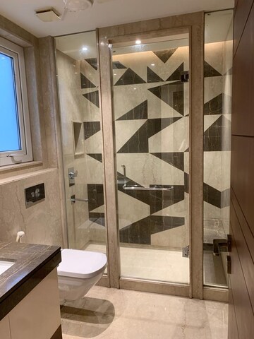 Attached Bathroom in 4 BHK Builder Floor at Boutique Residential Apartments A-10, Gulmohar Park – for Rent