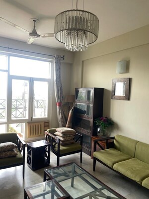 Living Room in 2 BHK Apartment at Ansal Sushant Apartments, Sushant Lok I – for Rent