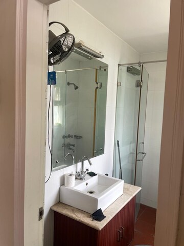 Bathroom in 2 BHK Apartment at Ansal Sushant Apartments, Sushant Lok I – for Rent