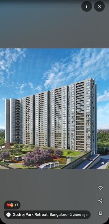 2 BHK Apartment – Exterior View View at Godrej Park Retreat, Sarjapur Road - for Sale