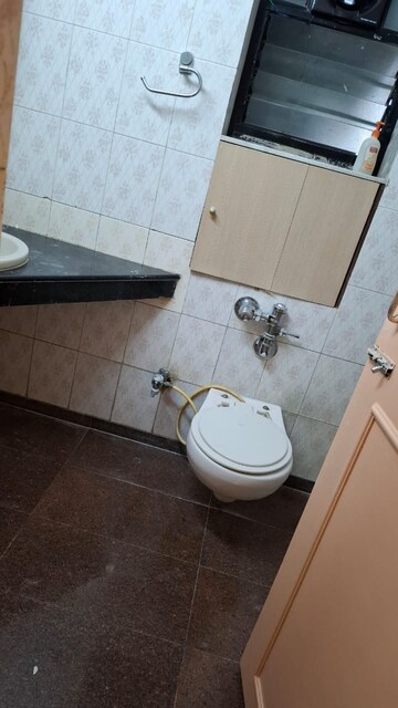 Bathroom in 3 BHK Apartment at Vasant Valley Complex, Malad East – for Rent
