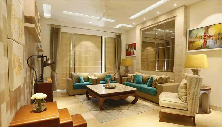 Living Room, ambience-creacions 3 Bedroom 1860 Sq.Ft. Apartment In Sector 22 Gurgaon 9261583