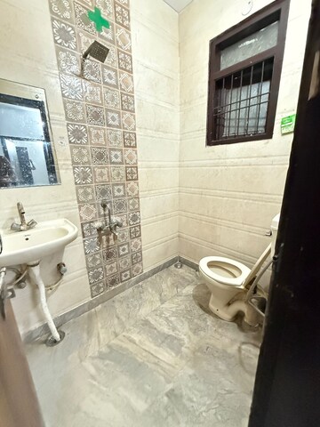Bathroom in 1 BHK Builder Floor at Chattarpur – for Rent