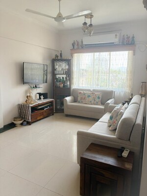 Living Room in 2 BHK Apartment at Bandra West – for Rent