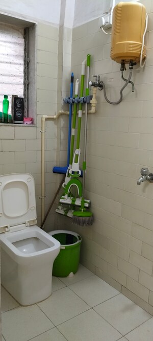 Bathroom in 3 BHK Apartment at Nerul Sector 18 – for Rent