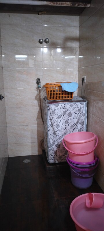 Bathroom in 1 RK Apartment at Panchratna CHS, Juinagar – for Sale