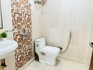 Bathroom in 2 BHK Builder Floor at Vasant Kunj – for Rent