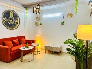 Living Room in 2 BHK Builder Floor at Vasant Kunj – for Rent