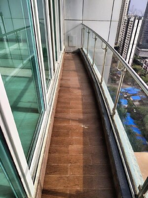 Balcony in 4 BHK Apartment at Raheja Atlantis, Lower Parel – for Rent