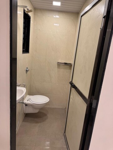 Bathroom in 3 BHK Apartment at Palm Beach Galleria Mall, Vashi Sector 19d – for Rent