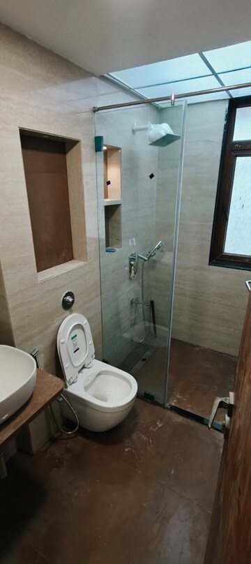 Bathroom in 3 BHK Apartment at Surbhi CHS Andheri West, Andheri West – for Rent