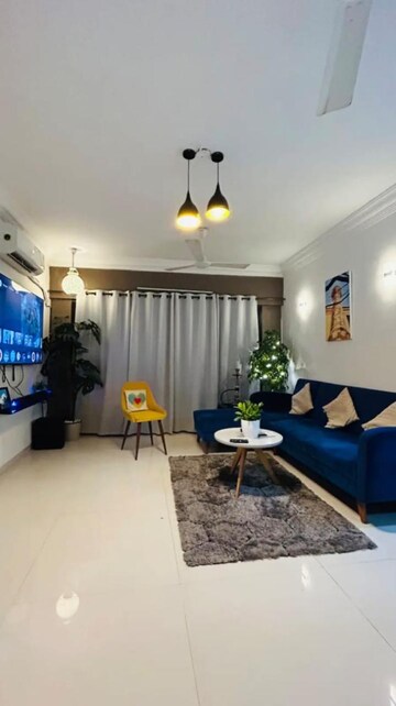 Living Room in 3 BHK Apartment at Sky Anchorage, Versova – for Rent