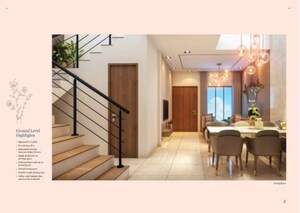 Living Room in 4 BHK Villa at Southern Avenue – for Sale