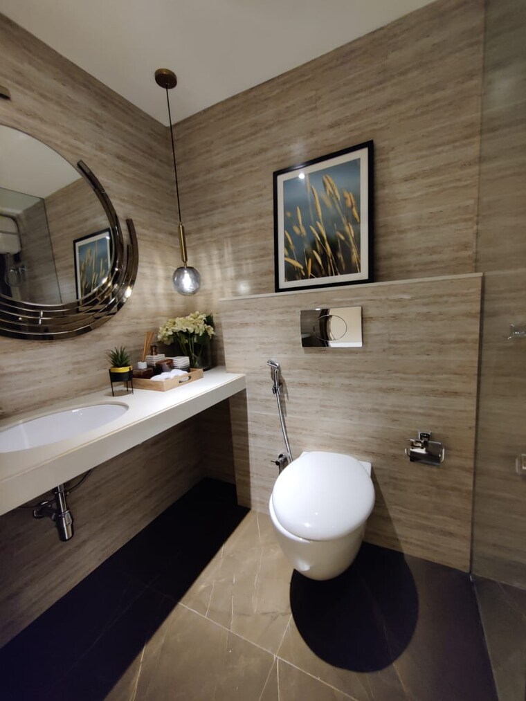 Bathroom, thane east 1 Bedroom 678 Sq.Ft. Apartment In Thane East Thane 9262262