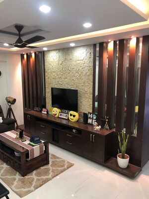 Living Room in 3 BHK Apartment at DSR White Waters, Gunjur – for Rent