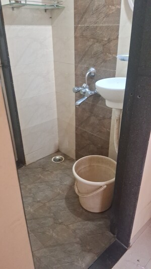 Bathroom in 1 BHK Apartment at Neelkanth Sparkle, Ghansoli – for Rent