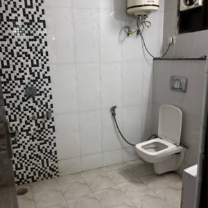 Bathroom in 3 BHK Builder Floor at Ignou Road – for Rent