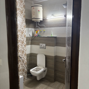 Bathroom in 3 BHK Builder Floor at Ignou Road – for Rent