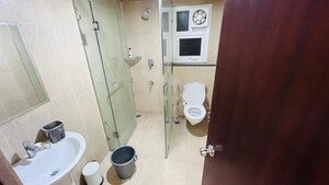 Bathroom in 3 BHK Apartment at Prestige High Fields, Gachibowli – for Rent