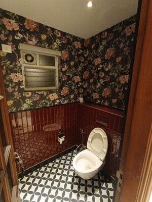 Bathroom in 3 BHK Apartment at The Marquis, Ashok Nagar – for Rent