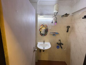 Bathroom in 3 BHK Apartment at HDIL Dheeraj Residency, Goregaon West – for Rent