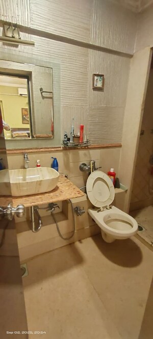 Bathroom in 3 BHK Apartment at Khar West – for Rent