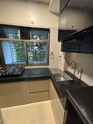 Kitchen in 3 BHK Apartment at Poseidon Apartment, Andheri West – for Rent