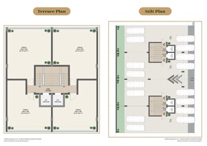 Floor Plan in 3 BHK Builder Floor at VKS Palm Drive, Pataudi – for Sale