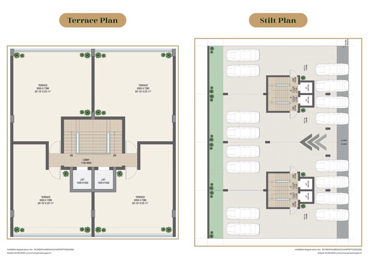 Floor Plan, vks-palm-drive 3 Bedroom 1295 Sq.Ft. Builder Floor In Pataudi Gurgaon 9262694