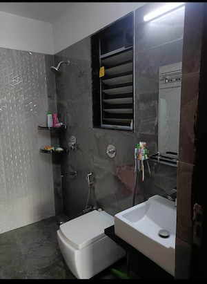 Bathroom in 2 BHK Apartment at One Hiranandani Park Barrington, Ghodbunder Road – for Rent