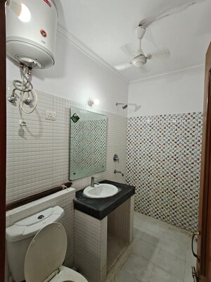 Bathroom in 4 BHK Builder Floor at Palam Vihar – for Rent