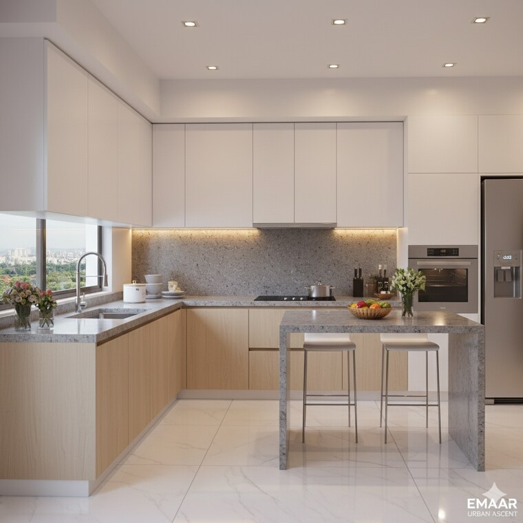 Kitchen, emaar-urban-ascent 3 Bedroom 2150 Sq.Ft. Apartment In Sector 112 Gurgaon 9262797