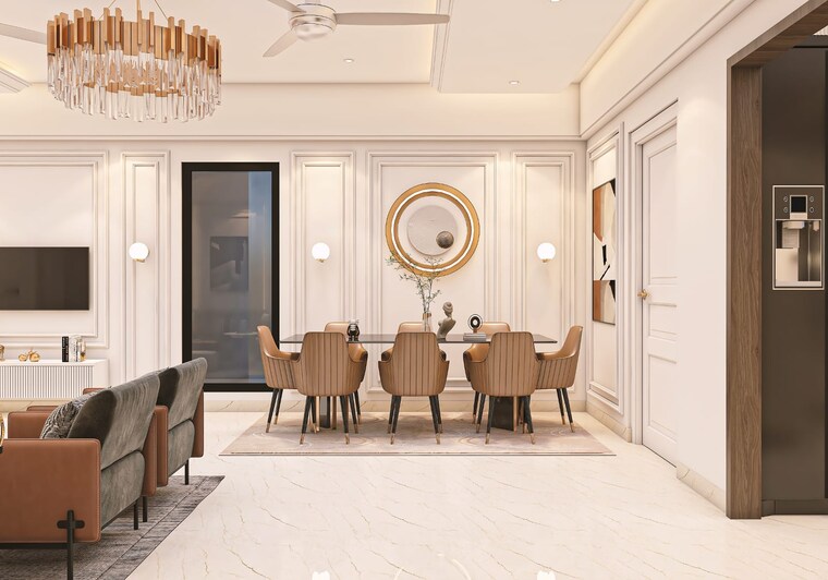 Living Room, alaknanda-maxxus-eden-estate 3 Bedroom 1800 Sq.Ft. Builder Floor In Ghazipur Zirakpur 9262813