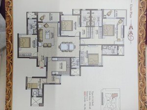 Floor Plan in 4 BHK Apartment at Prestige Pine Wood, Koramangala – for Sale