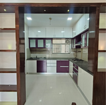 Kitchen in 3 BHK Apartment at Gera Song Of Joy, Kharadi – for Rent