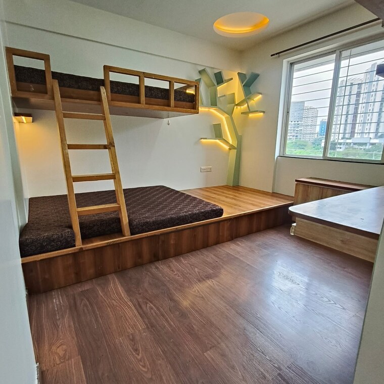 Bedroom, gera-song-of-joy 3 Bedroom 1200 Sq.Ft. Apartment In Kharadi Pune 9263279