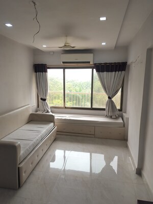 Living Room in 1 BHK Apartment at Bandra West – for Rent