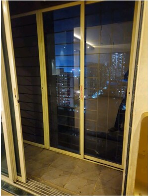 Balcony in 1 BHK Apartment at Mahavir Kalpavruksha, Ghodbunder Road – for Rent