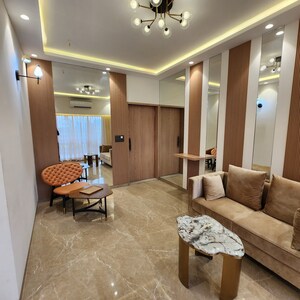 Living Room in 2 BHK Apartment at Malhar 24 East, Sanpada – for Sale