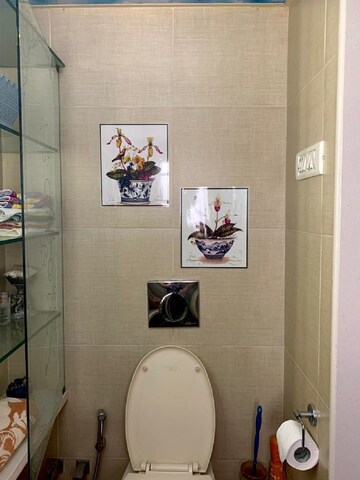 Bathroom in 3 BHK Apartment at Khar West – for Rent