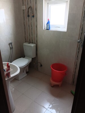 Bathroom in 3 BHK Apartment at Trident Embassy, Sector 1 Greater Noida – for Rent