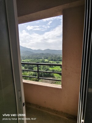 Balcony in 1 BHK Apartment at DSS Mahavir Kalpavruksha Alcacia Tower, Ghodbunder Road – for Rent