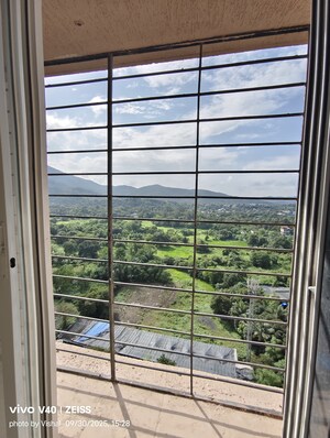 Balcony in 1 BHK Apartment at DSS Mahavir Kalpavruksha Alcacia Tower, Ghodbunder Road – for Rent